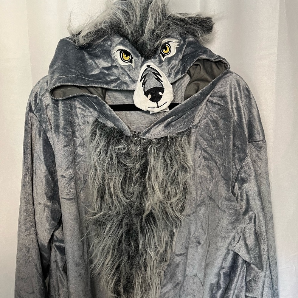 Wolf Union Spirit Halloween Werewolf One Piece Zip Up Adult Comfy Costume Furry